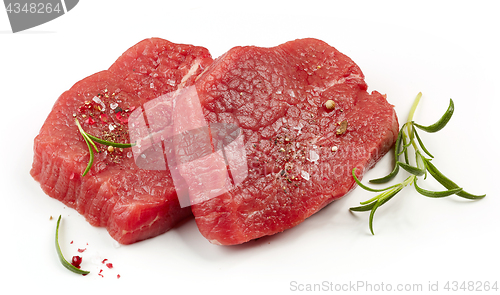 Image of fresh raw fillet steaks