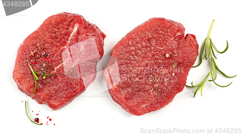 Image of fresh raw fillet steaks