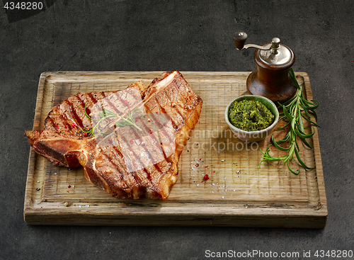 Image of freshly grilled T bone steak