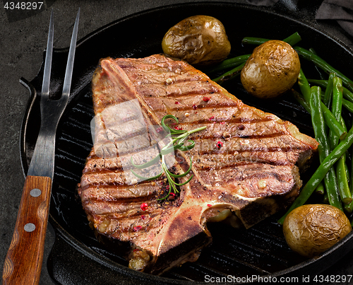 Image of grilled T bone steak