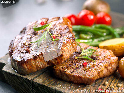 Image of grilled beef steaks