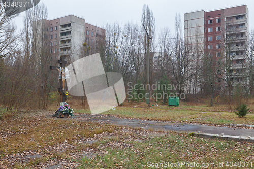 Image of Main street in Pripyat city.