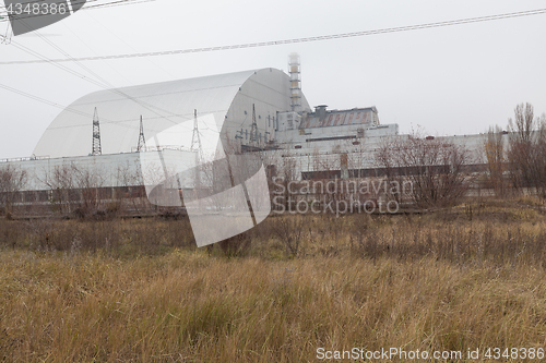 Image of Chernobyl, Ukraine. 4 block of Chernobyl nuclear power plant