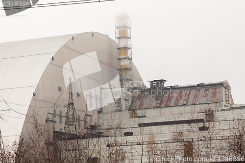 Image of Chernobyl, Ukraine. 3 and 4 block of Chernobyl nuclear power plant