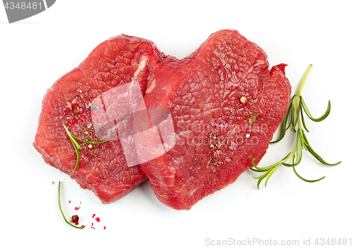 Image of fresh raw fillet steaks