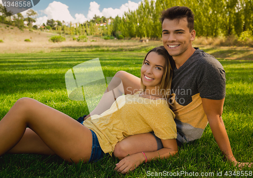 Image of Young couple in love