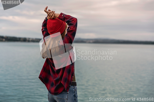 Image of Girl on the lake