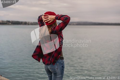 Image of Girl on the lake