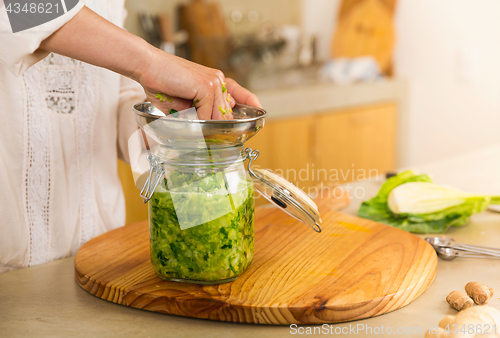 Image of Jars of kimchi