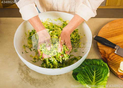 Image of Cabbage kimchi and sauerkraut 