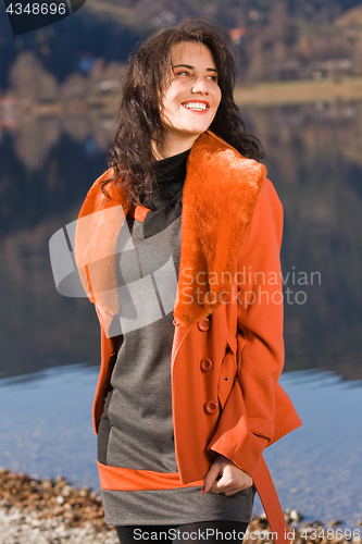 Image of Fashionable Autumn at the lake