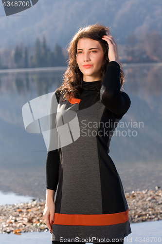 Image of pensive woman