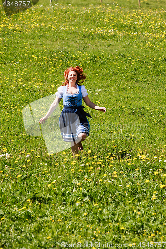 Image of She is happy in nature