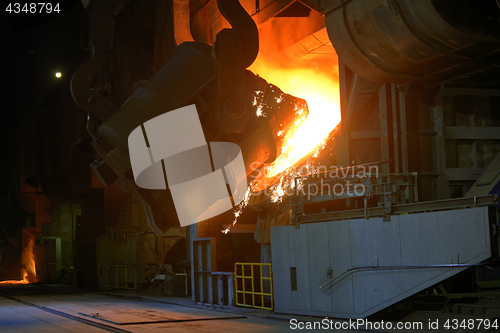 Image of Hot steel pot in plant