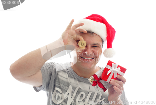 Image of Crypto Christmas - Man with Bitcoin