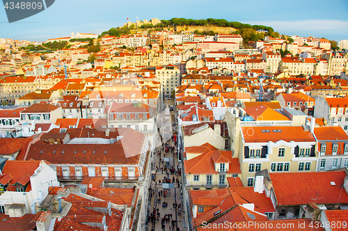 Image of Lisbon Old Town overview, Portugal