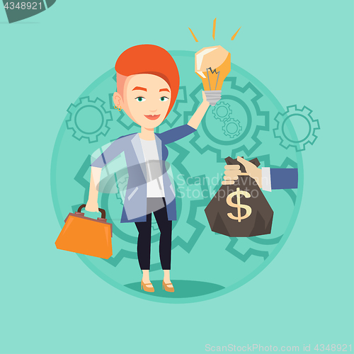 Image of Successful business idea vector illustration.