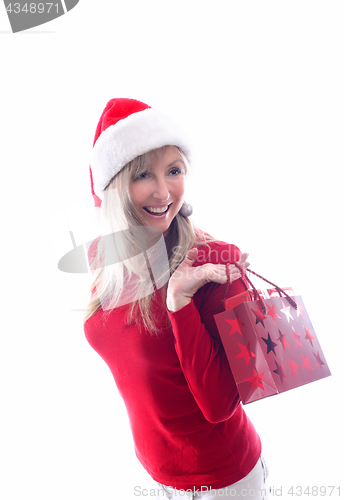 Image of Woman Christmas Shopping