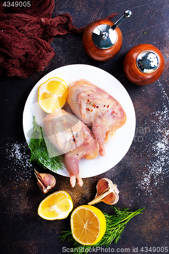 Image of raw quail 