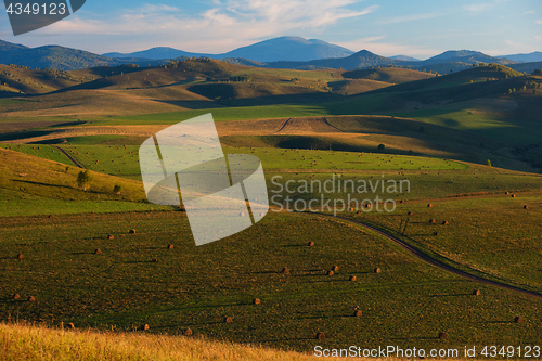 Image of Beauty summer evening in the mountains