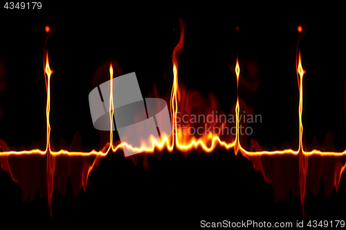 Image of strange fire line background texture