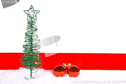 Image of Christmas Tree with Snow