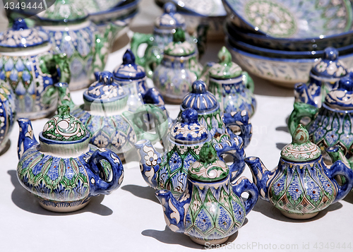 Image of Ceramic teapots, Uzbekistan
