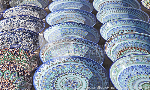 Image of Ceramic dishware, Uzbekistan