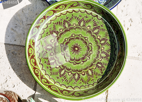 Image of Plate with traditional uzbek ornament