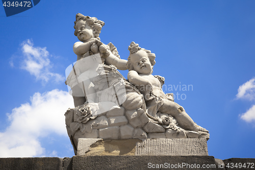 Image of sweet children figure statue Bamberg Germany