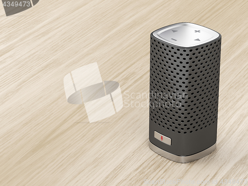 Image of Black smart speaker