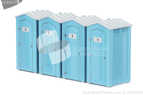 Image of Portable plastic toilets