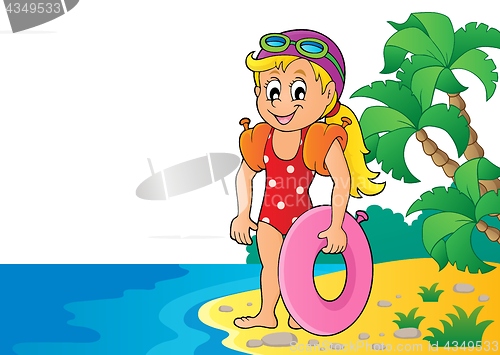 Image of Little girl swimmer image 4