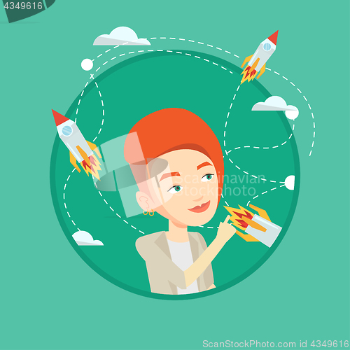 Image of Business start up vector illustration.