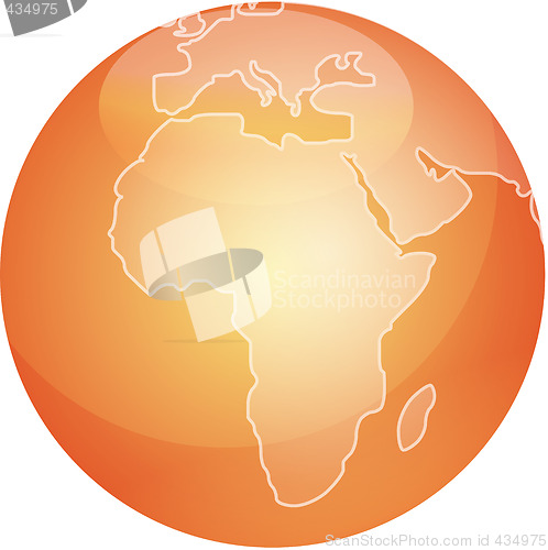 Image of Map of Africa sphere