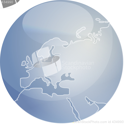 Image of Map of Europe sphere