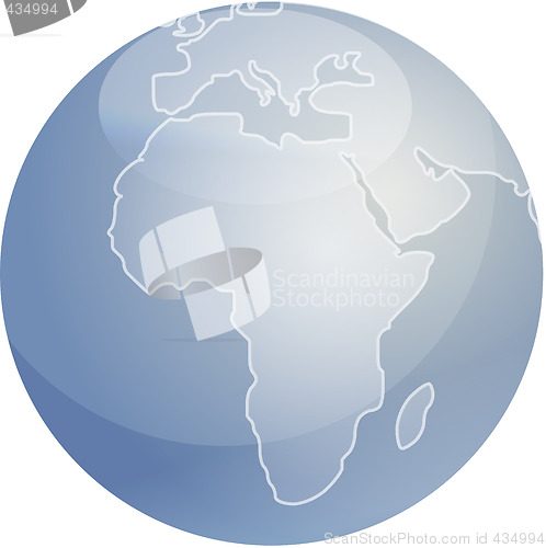 Image of Map of Africa sphere
