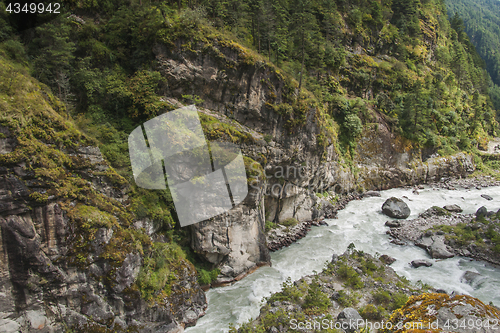 Image of Dudh Koshi river on Everest base camp trek route