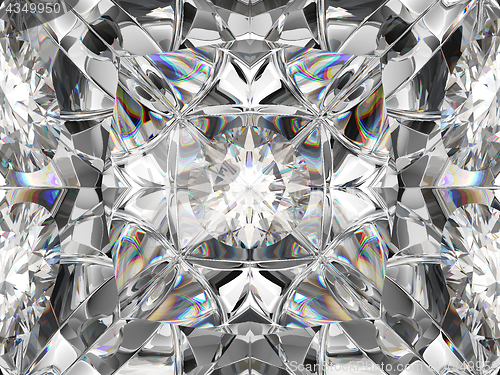 Image of Gemstone macro closeup with kaleidoscope effect
