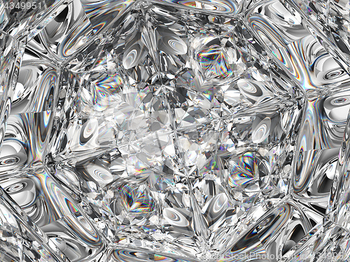Image of diamond structure extreme closeup