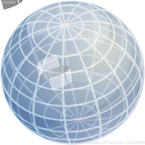 Image of Grid sphere illustration