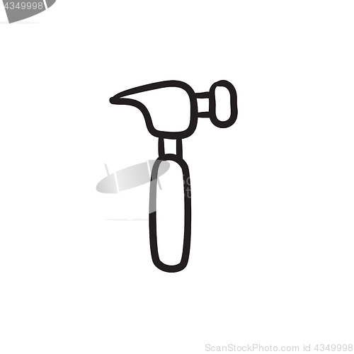 Image of Hammer sketch icon.