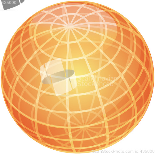 Image of Grid sphere illustration