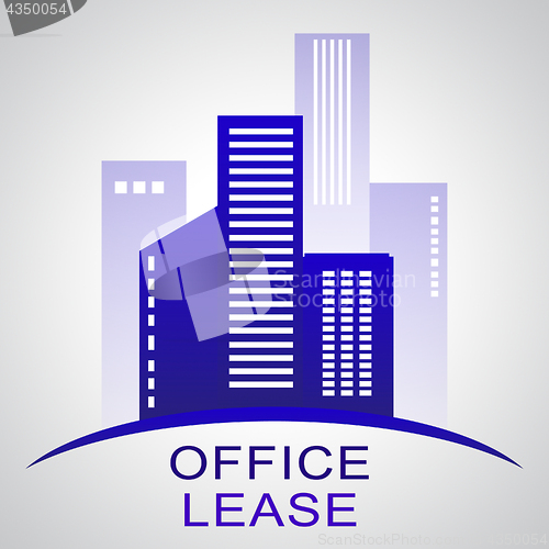 Image of Office Lease Describing Real Estate Buildings 3d Illustration