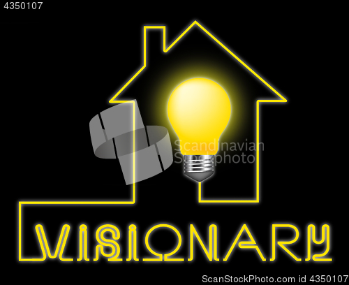 Image of Visionary Light Represents Insights Strategist And Ideals