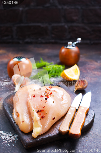 Image of raw chicken fillets