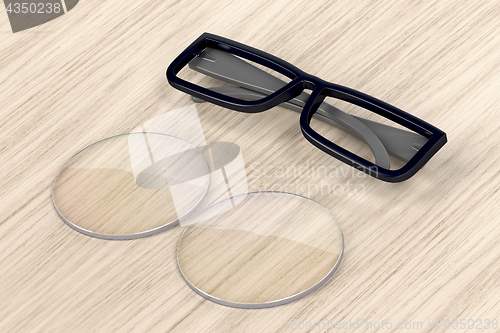 Image of Eyeglasses frame and lens