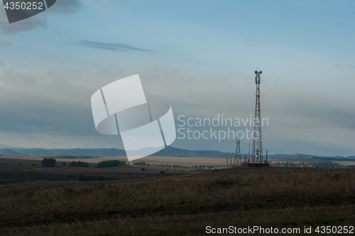 Image of Telecommunications cell phone tower