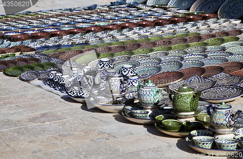 Image of Ceramic dishware, Uzbekistan