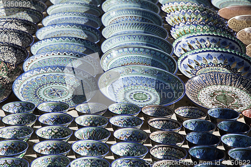 Image of Ceramic dishware, Uzbekistan